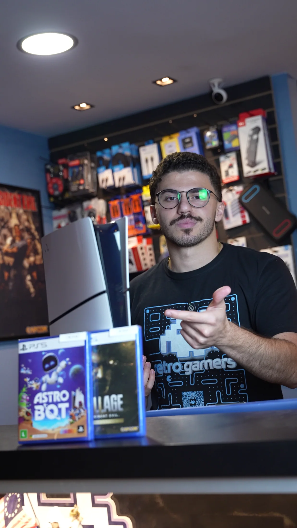 Atendimento com consoles e jogos novos